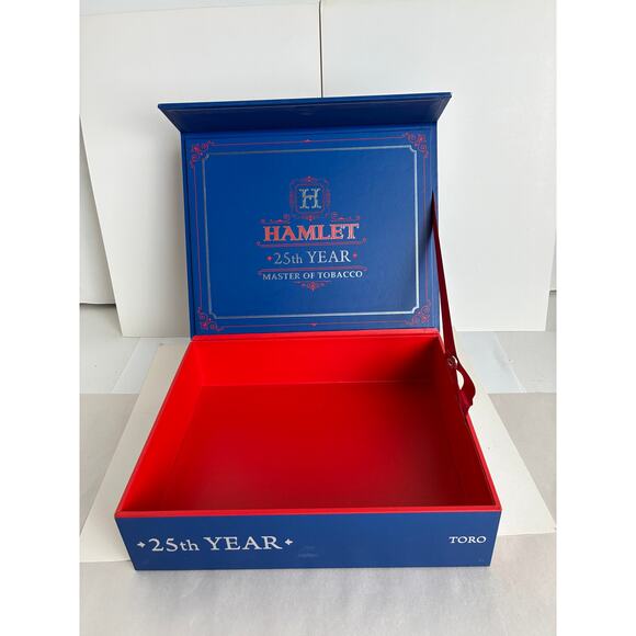 Cigar Box Empty Hamlet 25 Year Master of Tobacco Rocky Patel 8.5 x 7 x 2.25" - Picture 4 of 6